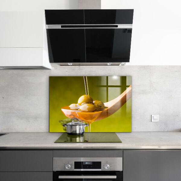 Stenska plošča za kuhinjo Sveže stisnjeno oljčno olje