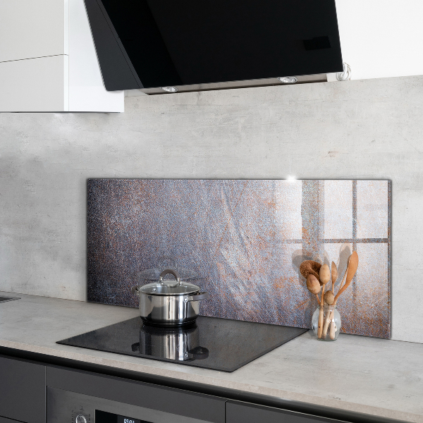 Stenska plošča za kuhinjo Vintage kovinska tekstura