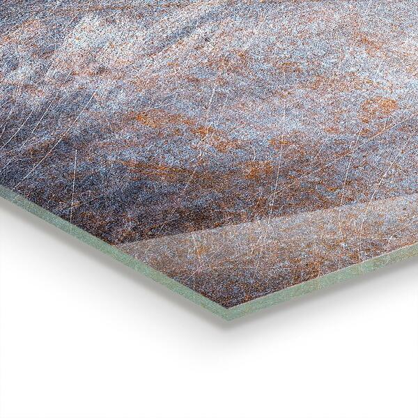 Stenska plošča za kuhinjo Vintage kovinska tekstura