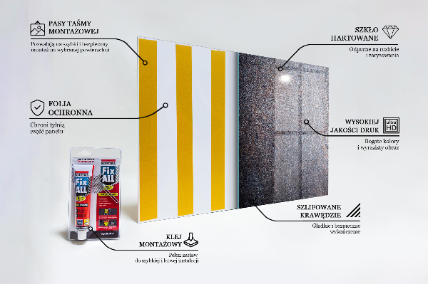 Stenska plošča za kuhinjo Vintage kovinska tekstura