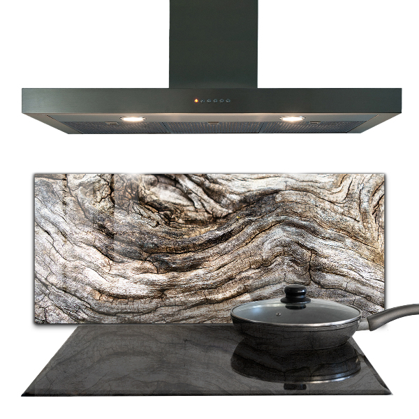 Stenska plošča za kuhinjo Deblo drevesnega lubja