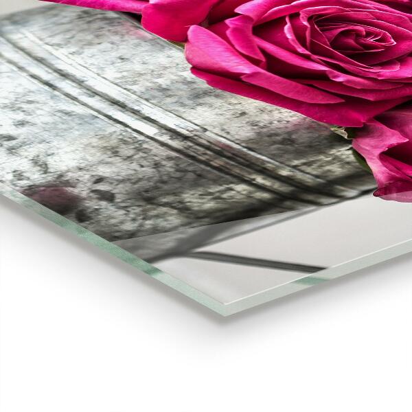 Zidna obloga za kuhinju Zalivalka s šopkom vrtnic