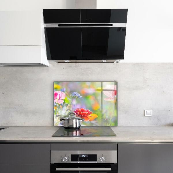 Zidna obloga za kuhinju Poletni travnik makov