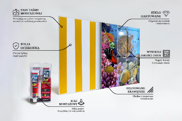 Stenska plošča za kuhinjo Barrier reef karibov