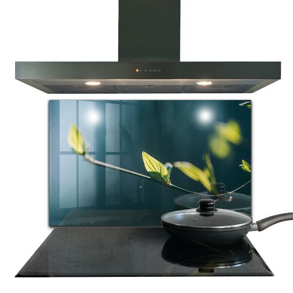 Zidna obloga za kuhinju Svetleč list na veji