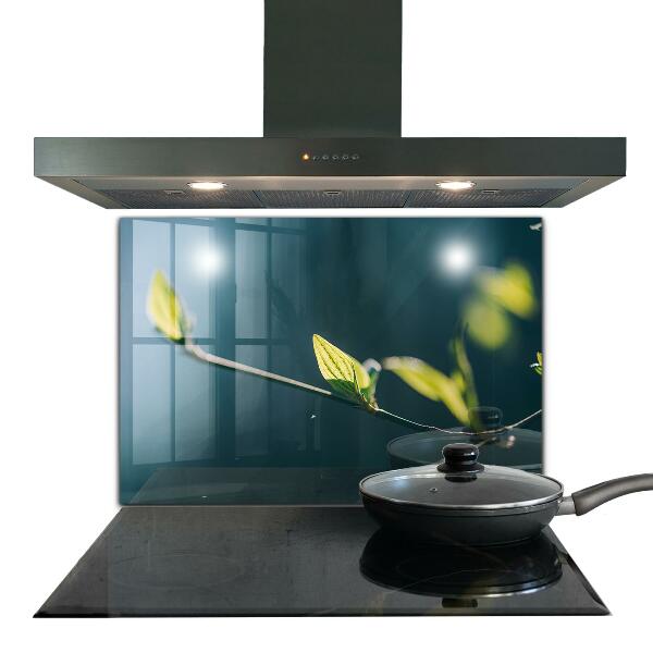 Zidna obloga za kuhinju Svetleč list na veji