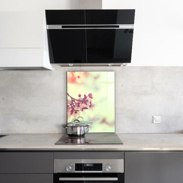 Zidna obloga za kuhinju Cvetoče rožnato drevo