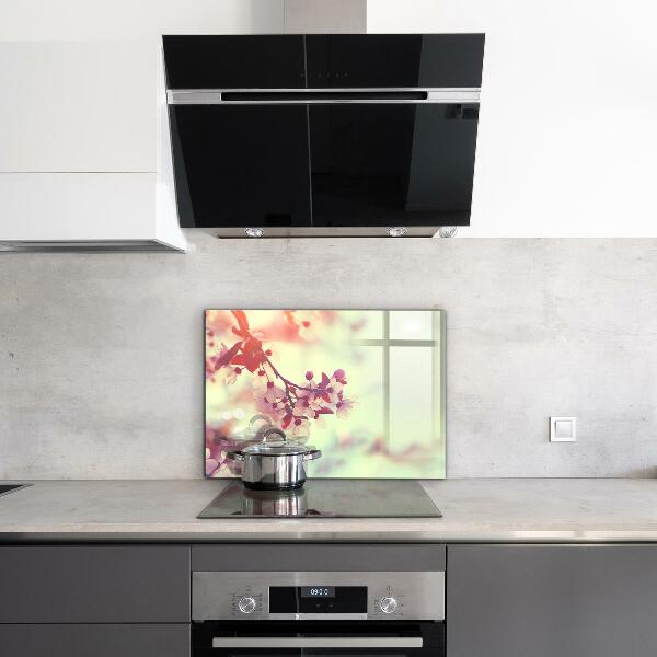 Zidna obloga za kuhinju Cvetoče rožnato drevo