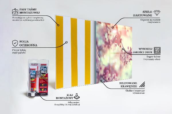 Zidna obloga za kuhinju Cvetoče rožnato drevo