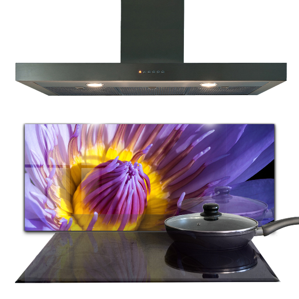 Zidna obloga za kuhinju Podrobnosti vijolične rože