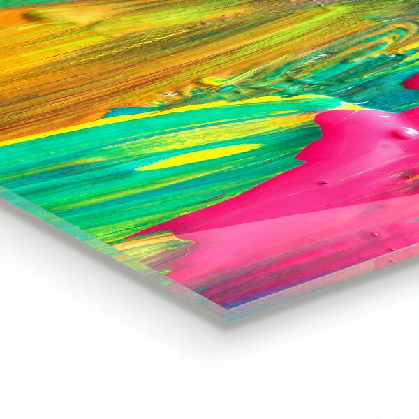 Stenska plošča za kuhinjo Pisana tekstura barve