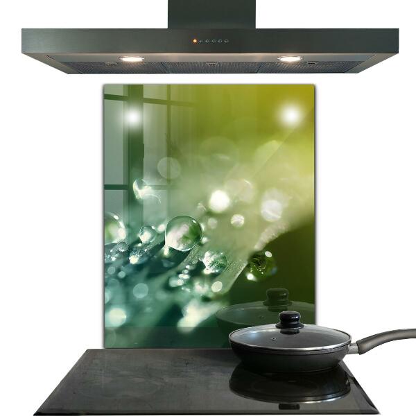 Zidna obloga za kuhinju Rosa na zelenih listih