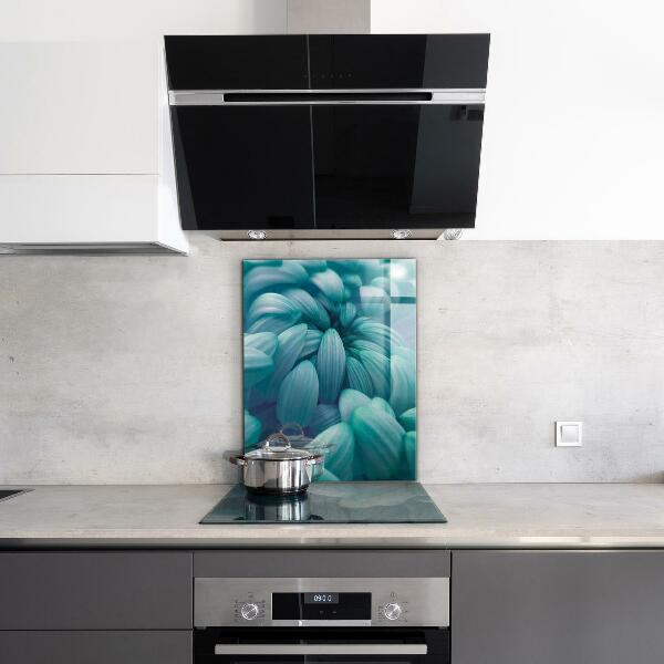 Zidna obloga za kuhinju Modra krizantema