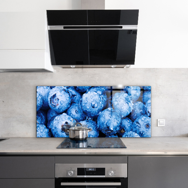 Stenska plošča za kuhinjo Zrele borovnice jagode