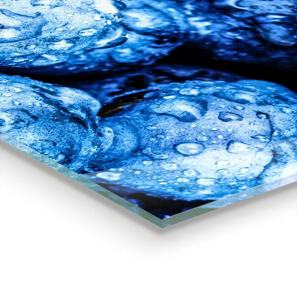 Stenska plošča za kuhinjo Zrele borovnice jagode