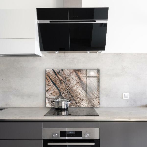 Stenska plošča za kuhinjo Tekstura debla drevesnega lubja