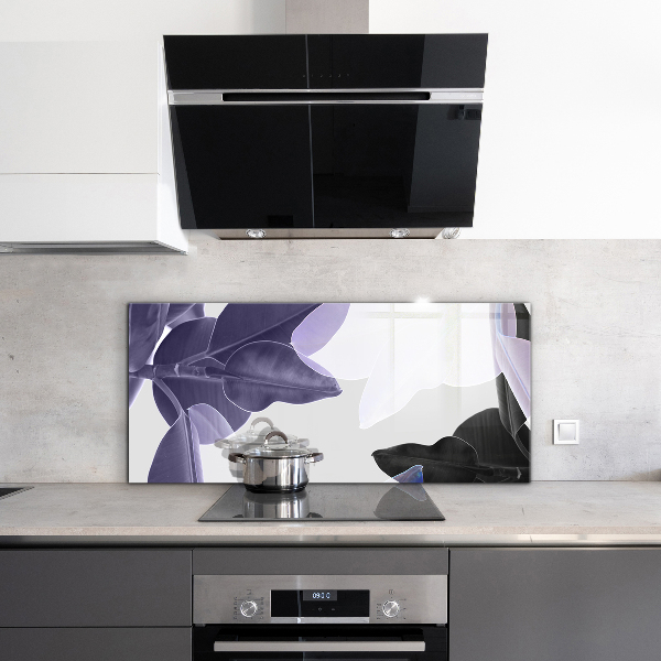 Zidna obloga za kuhinju Ilustracija eksotičnih listov