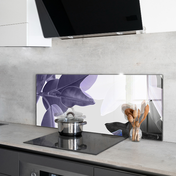 Zidna obloga za kuhinju Ilustracija eksotičnih listov