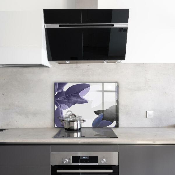 Zidna obloga za kuhinju Ilustracija eksotičnih listov