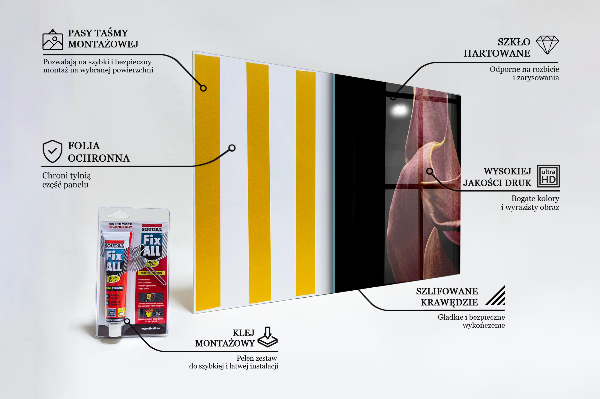 Zidna obloga za kuhinju Eleganten delicate leaf