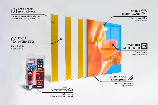 Zidna obloga za kuhinju Pomarančni cvet