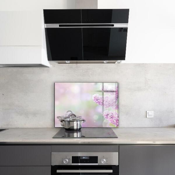 Zidna obloga za kuhinju Cvetoče lila poletje na vrtu