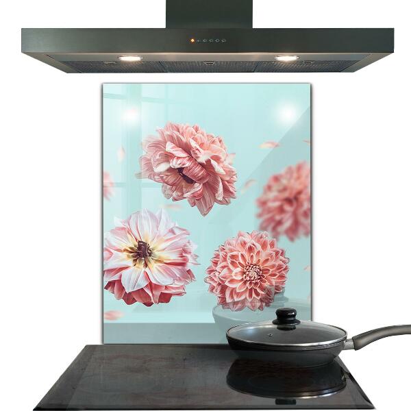 Zidna obloga za kuhinju Kompozicija rože v letu