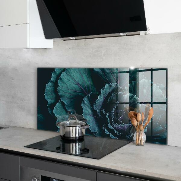 Zidna obloga za kuhinju Zeljni listi temno zeleni