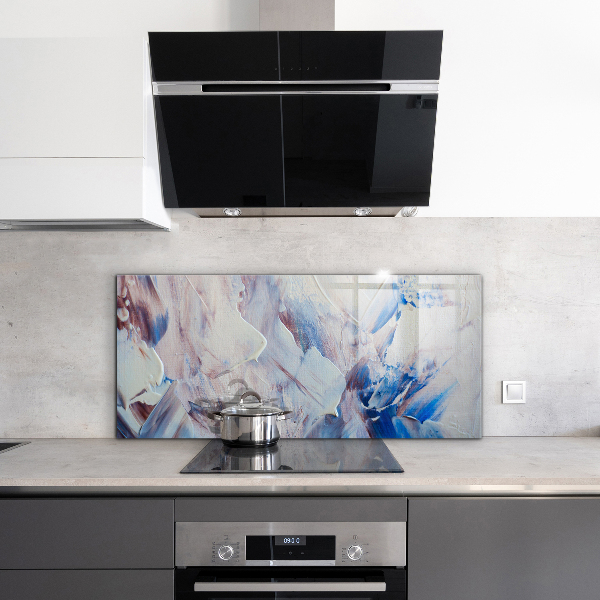 Stenska plošča za kuhinjo Teksturna barva abstrakcija