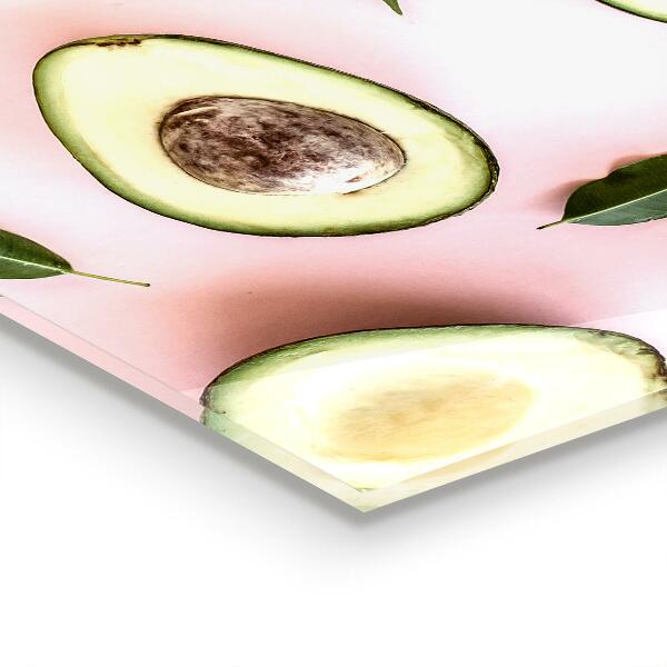 Stenska plošča za kuhinjo Sestava z avokadom