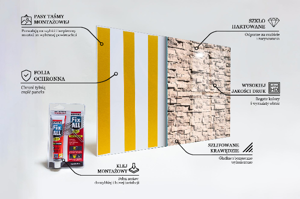 Stenska plošča za kuhinjo Opeka iz naravnega kamna