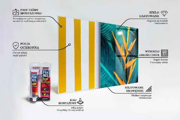 Zidna obloga za kuhinju Tropska eksotična roža