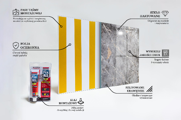 Stenska plošča za kuhinjo Sivi granitni marmorni kamen