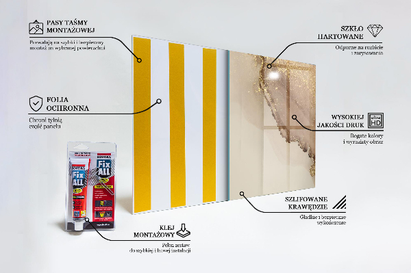 Stenska plošča za kuhinjo Moderna umetnost