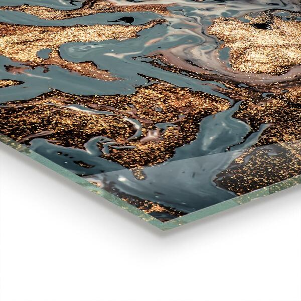 Stenska plošča za kuhinjo Povzetek umetnosti marmorja