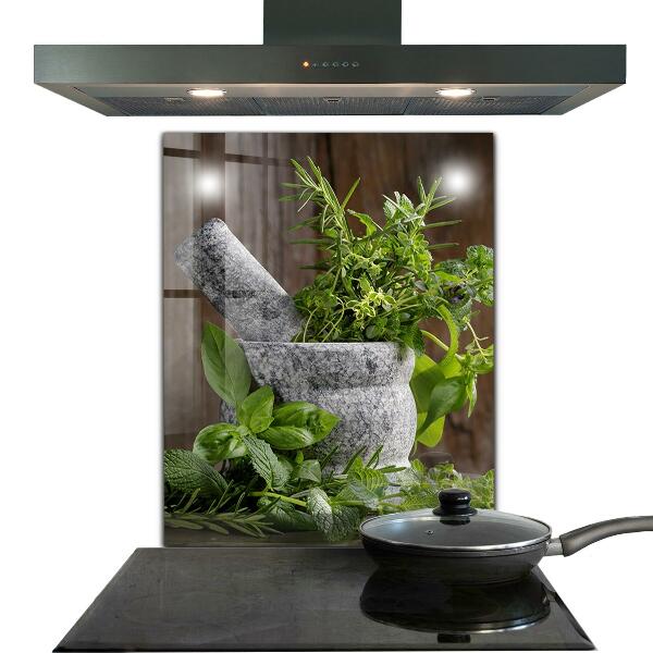 Zidna obloga za kuhinju Začimbe iz kamnite malte