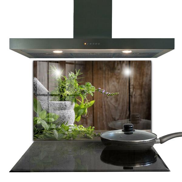 Zidna obloga za kuhinju Začimbe iz kamnite malte