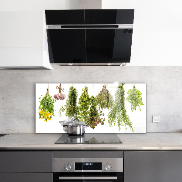 Zidna obloga za kuhinju Posušena zelišča zeliščna zdravila