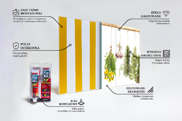 Zidna obloga za kuhinju Posušena zelišča zeliščna zdravila