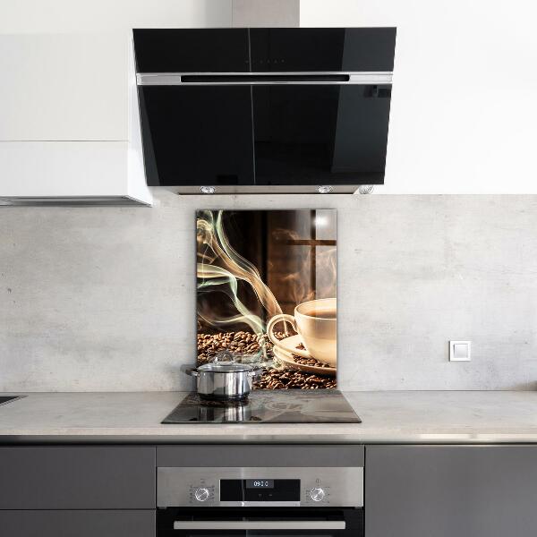 Zidna obloga za kuhinju Skodelica z aromatično kavo