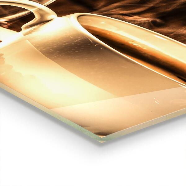 Zidna obloga za kuhinju Skodelica z aromatično kavo