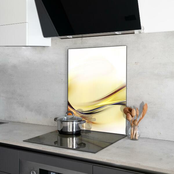 Stenska plošča za kuhinjo Abstrakcija energetskih valov