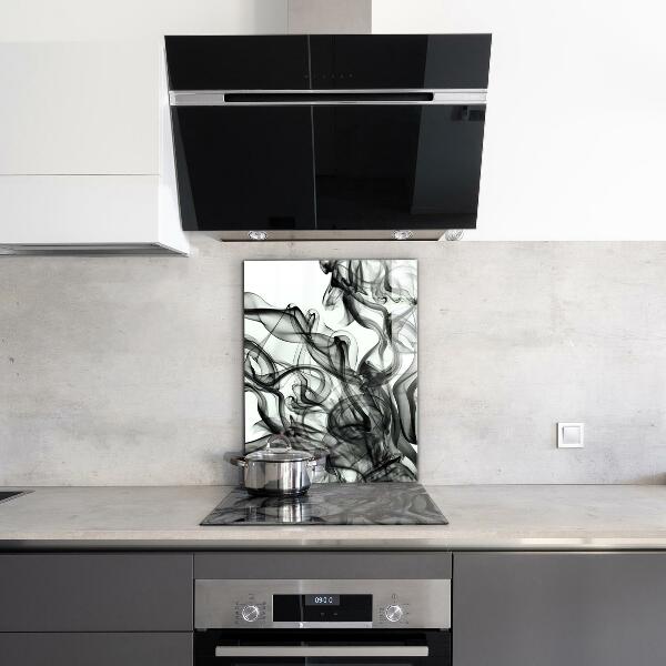 Stenska plošča za kuhinjo Trakovi abstrakcije dima