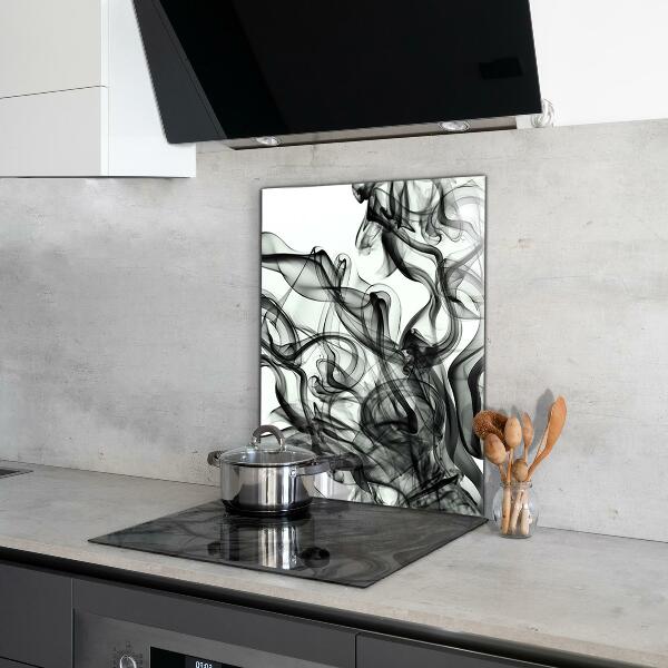 Stenska plošča za kuhinjo Trakovi abstrakcije dima