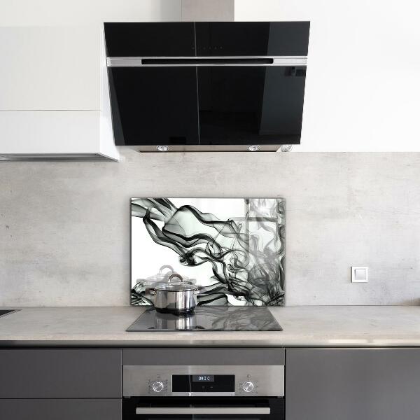 Stenska plošča za kuhinjo Trakovi abstrakcije dima