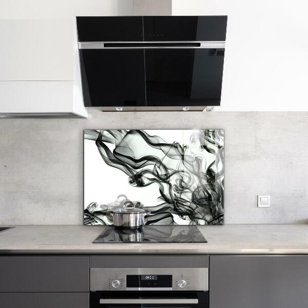 Stenska plošča za kuhinjo Trakovi abstrakcije dima