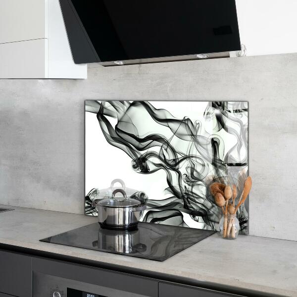 Stenska plošča za kuhinjo Trakovi abstrakcije dima