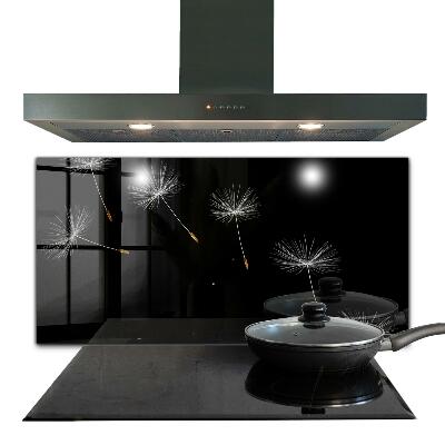 Stenska plošča za kuhinjo Dandelions in the wind