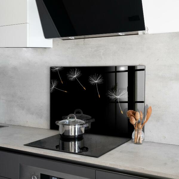 Stenska plošča za kuhinjo Dandelions in the wind