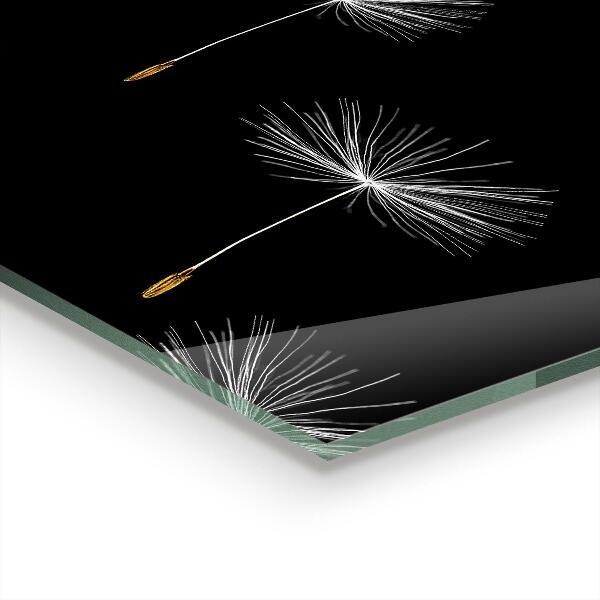 Stenska plošča za kuhinjo Dandelions in the wind